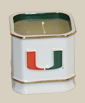 Miami Hurricanes Bathroom Candle Holder NCAA College Athletics