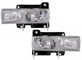 Chevy GMC Pickup Sierra Silverado replacement headlights with bulbs