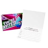 SOMETHING TO CHEER ABOUT Cheer Leader Party Invitations with Envelopes (8 Count)