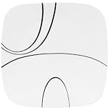 Corelle Square 10-1/4-Inch Dinner Plate, Simple Lines