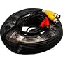 LTS LTAC2125B 125 Foot All-in-One BNC Video and Power Cable with Connectors, Black