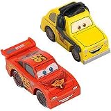 Disney Cars 2 Wood Collection World Grand Prix Lightning McQueen and Luigi