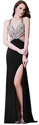 Jersey/Spandex Sheer Cutout  Pageant Dress/Prom Dress  With Rhinestones