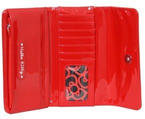 Hello Kitty Red Patent Embossed Wallet SANWA0129