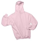 NEW JERZEES - Pullover Hooded Sweatshirt Pink-XL