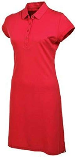AUR Golf: Women's Dri-Max Solid Pique Dress CL3152 - Fireberry - Size XL