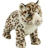 Sophia Snow Leopard Squeaky Dog Toy (Size: Small)