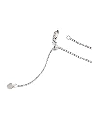 10k White gold Leslies Adjustable Cyclone Chain