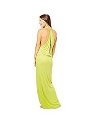 Plus Size Sexy Backless Halter Sleeveless Floor Length Cotton Maxi Dress 