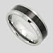 8 MM Finest Tungsten Carbide Ring With Black title=