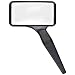 Donegan A-2024 Aspheric Rectangular Hand Held Magnifier, 3x Magnification, 4" Focal Length, 2" x 4" Lens Size