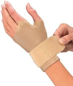 Mueller Large Beige Compression Gloves, Moderate Support, 2 Gloves each (1 Pack)