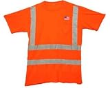 Class Three Level 2 ORANGE safety SHIRTS with Silver stripes Med size