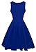 Anni Coco® Women's Classic 1950s Vintage Hepburn Dresses Blue Medium