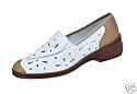 JENNY BY ARA SCHUHE SLIPPER SHOES NAPPA-LEDER WEISS