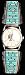 Southwestern Native American Handcrafted Turquoise Gemstone Channel Inlay Men's Watch in Sterling Silver with Stainless Steel Stretch Band, #6