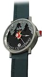 Alain Silberstein: Santa Klub Titanium Limited Edition Unisex Watch, KL301B (Titanium Case / Black Laque Dial / Green Rubber Strap)