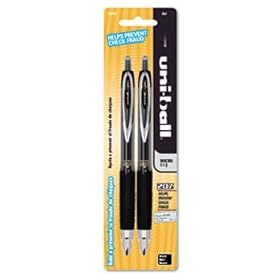 uni-ball 61263PP - Signo Gel 207 Roller Ball Retractable Gel Pen, Black Ink, Micro, 2 per Pack-SAN61263PP