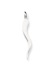 Sterling Silver Italian Horn Pendant