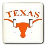 University - Texas Longhorn - Light Switch Covers - double toggle switch