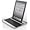 PortaCell Apple The New iPad Case Keyboard - Aluminum 3-in-1 Bluetooth Keyboard Case for Apple The New iPad (iPad 3rd Generation) 16GB 32GB 64GB [Silver Exterior and Black Keys]