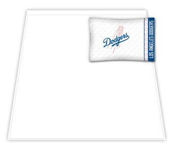 MLB Los Angeles Dodgers Micro Fiber Sheet Set (Queen)