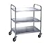 Stainless Steel 3-Level Trolley - 30" x 16" x 32" Stainless Steel 3-Level Trolley - 30" x 16" x 32"