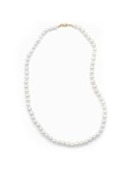 20 Inch 14k Yellow Gold 6-6.5mm Freshwater Pearl Necklace
