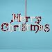 MERRY CHRISTMAS SIGN ORNAMENT - 9.5