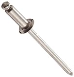S/S 18-8 Open End Blind Rivet 3/16 Diameter , .450 Length, Drill # 11, Grip .126-.187 (Pack of 100)