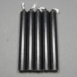 Set of 5 Black Mini Ritual Candles, Absorbs Negative Energy, (CNDL176)