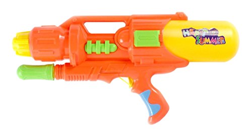 Fun Summer '000-2 Single Nozzle Pressurized Pump Action Water Gun, Super Blaster Soaker (Colors May Vary)