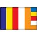 BUDDHISM Flag car bumper sticker decal 5