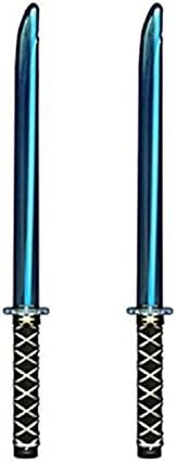 Deluxe Ninja LED Light up Swords with Motion Activated Clanging Sounds (2-Pack)