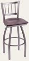 Holland Bar Stool HBS36820 - AN - Wood Seat Catalina 36'' Swivel Bar Stool- Anodized Nickel
