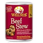 Wellness Canned Dog Food for Adult Dogs, Beef Stew with Carrots and Potatoes (Pack of 12 12.5 Ounce Cans)