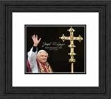 Framed Pope Benedict XVI Religious Photograph
