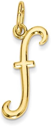 14k Yellow Gold Initial Charm,