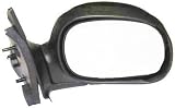 1997-2003 Ford Pickup Right Side Front Only black chrome Outside Rear View Mirror Manual Remote,foldable,except F350,non Removable Cover, replaces OEM F85Z-17682BAA Interchange 128-521A Partslink FO1321188