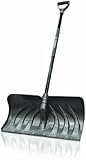 Truper 33818 24-Inch Snow Pusher/Shovel with D-Grip Handle and Blade Reinforced with Metal Strip