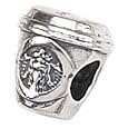 Genuine Zable (TM) Product. 925 Sterling Silver Coffee Cup Charm. 100% Satisfaction Guaranteed. Best Buy
