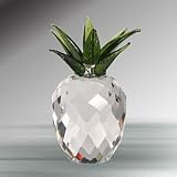 Crystal Pineapple with Green Leaves