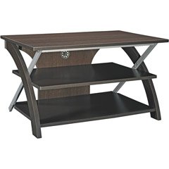 Office Star 36IN X Text Tv Stand Espresso