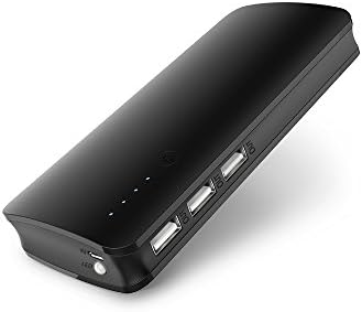 Merope 16750mAh Power Bank Ultra High Capacity External Battery with 3 USB Portable Charger for iPhone7 6s 6,iPad,Samsung Galaxy and More(black)