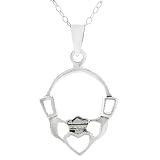 Sterling Silver Claddagh Necklace