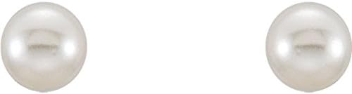 Blomdahl Titanium Earrings with 4mm White Swarovski Imitation Pearls