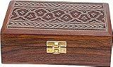 Decorative Jewelry Boxes Hand Engraved Antiqued Finish Indian Style (wc351)