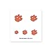 NCAA Clemson Tigers 4-Pack Temporary Nail Tattoos