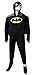 Batman/BatGirl Hooded Fleece One Piece Footie Pajama with Cape for men