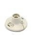 Leviton 29816-C One-Piece Glazed Porcelain Outlet Box Mount, Incandescent Lampholder, Pull Chain, White